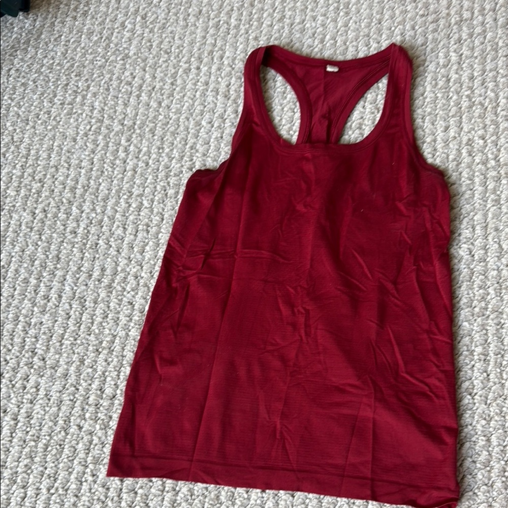 Lululemon Women's Red Racerback Tank Top